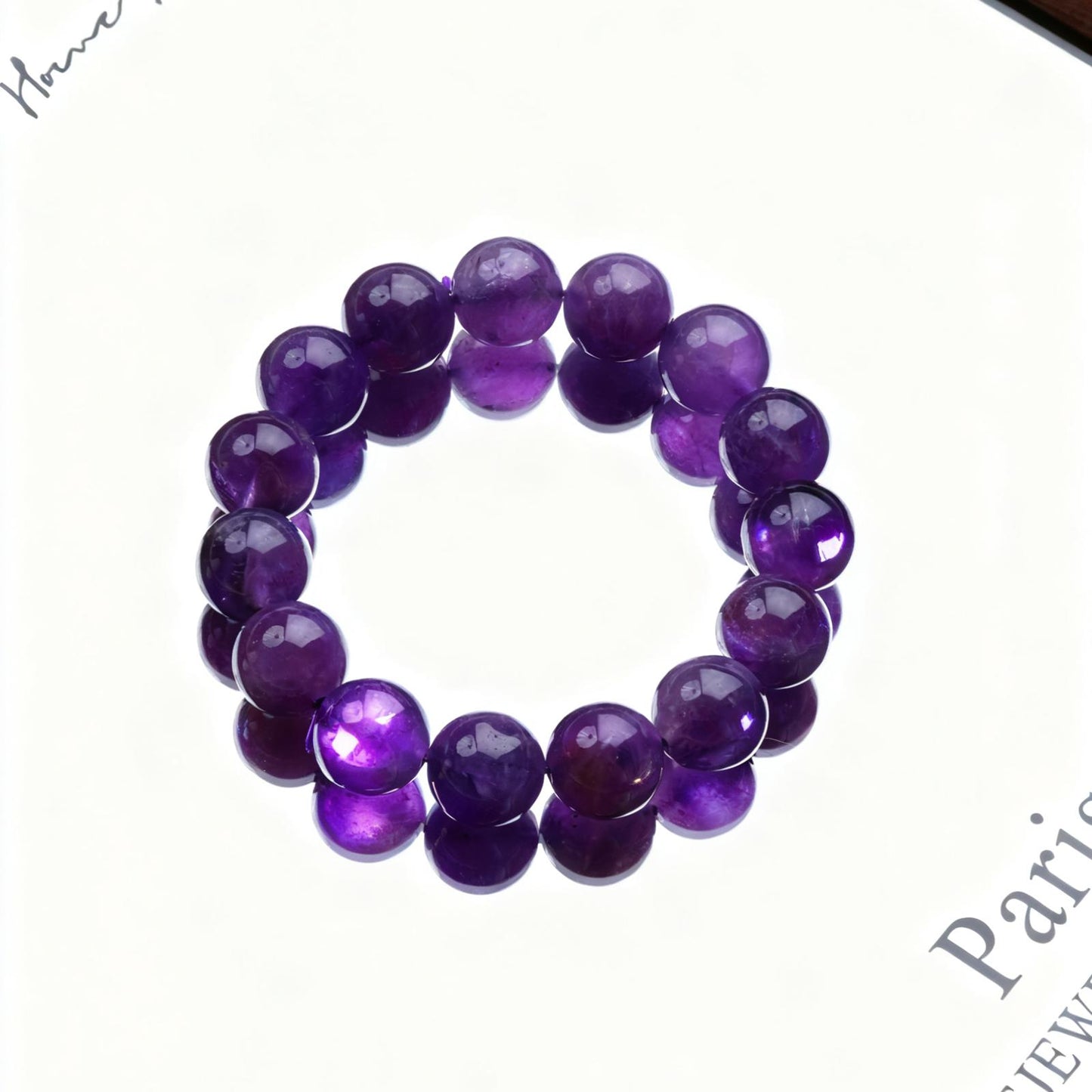 Amethyst Crystal Bracelet – Calm Mind &amp; Good Energy