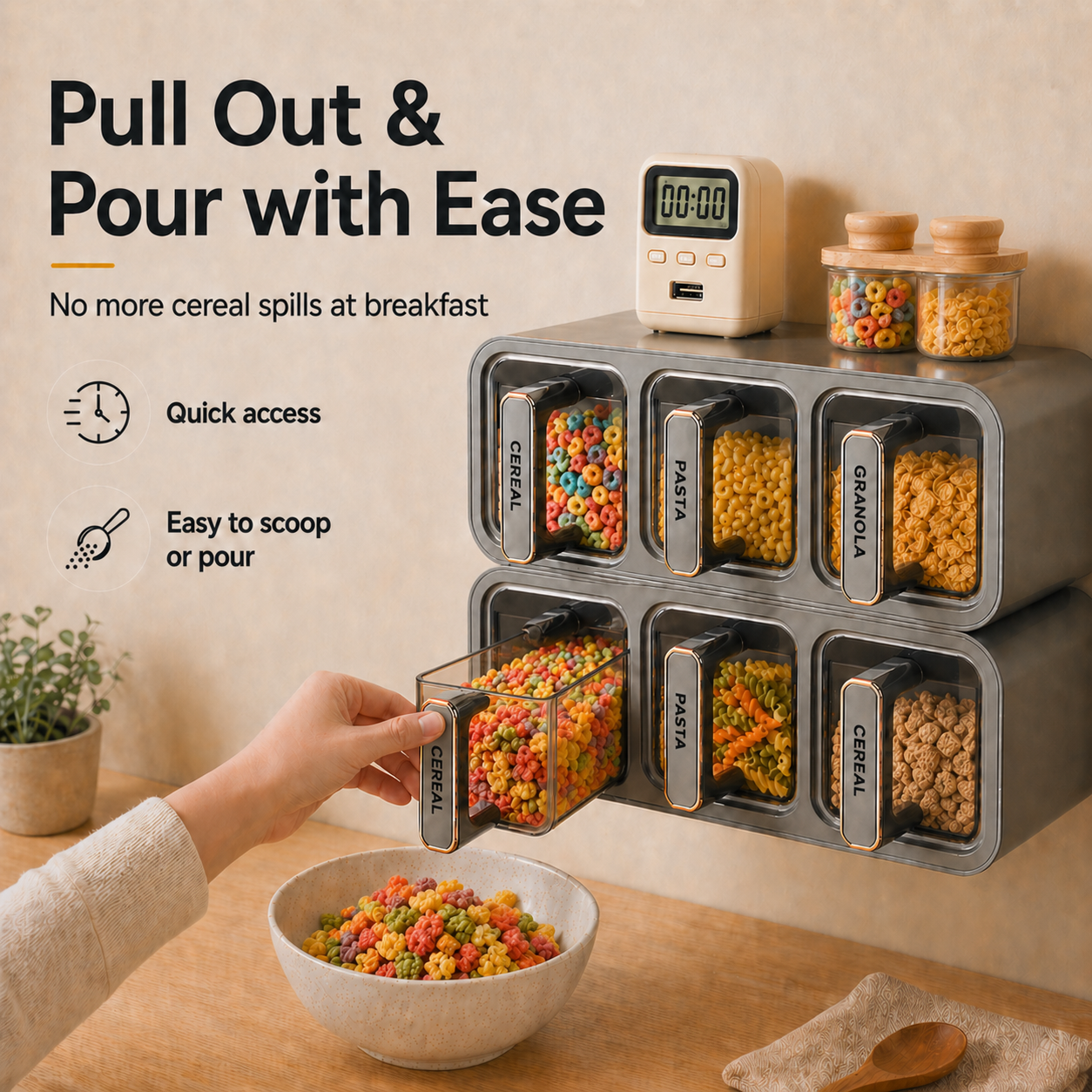 Limited Time Offer – Wall-Mounted Waterproof Food Storage Organizer