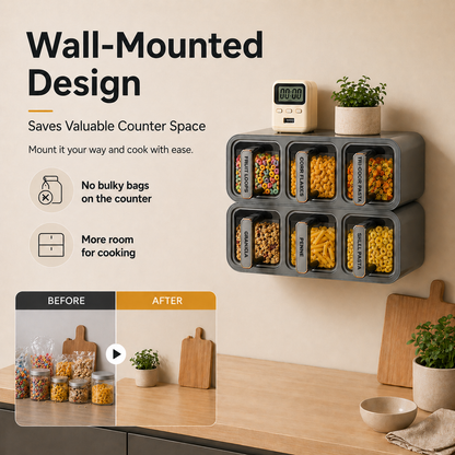 Limited Time Offer – Wall-Mounted Waterproof Food Storage Organizer